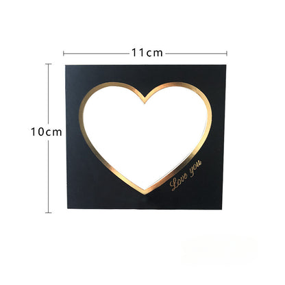 Heart-shaped Cutout Valentine's Day Card Pack 10