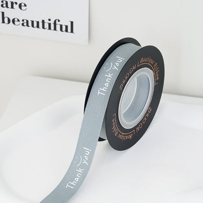 Thank You Smile Face Florist Ribbon (1.5cmx10Yd)