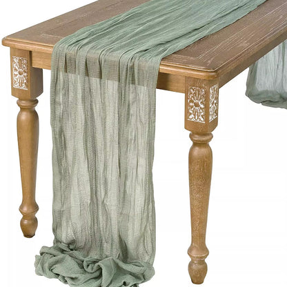 Pleated Table Runner Cloth for Weddings
