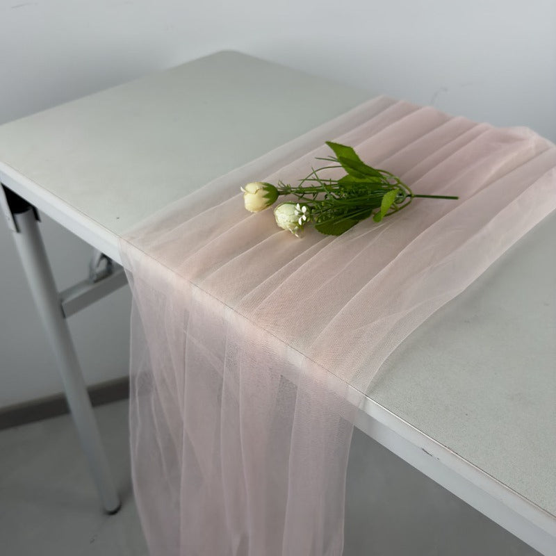 Pink Tulle Draping Fabric for Weddings Events