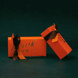 Load image into Gallery viewer, Thank you Orange Favor Box with Ribbon Set of 30