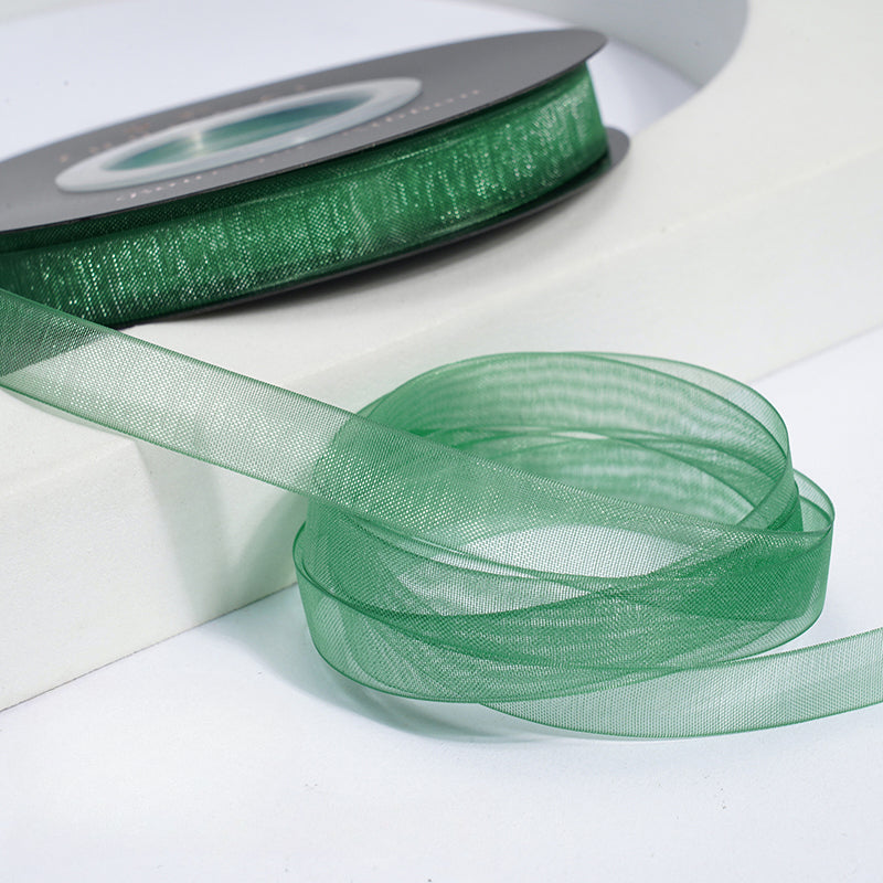 Solid Color Sheer Organza Ribbon (10mmx50Yd)