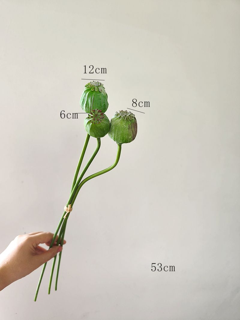 opium poppy plant seeds Artificial Opium Poppy Seed Pods Stem – Floral Supplies Store