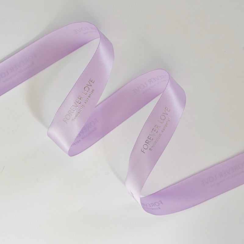 "Forever Love" Printed Satin Ribbon (25mm x 20Yd)