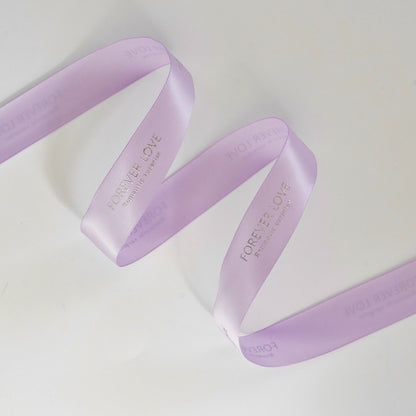 "Forever Love" Printed Satin Ribbon (25mm x 20Yd)