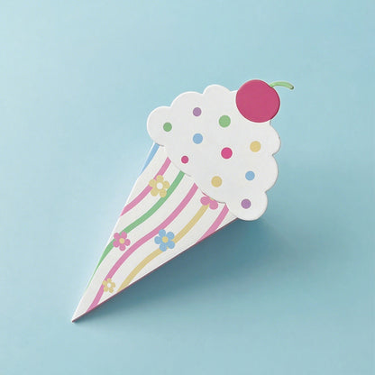 Coffret cadeau à fleurs en forme de glace (12 pièces)