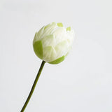 Load image into Gallery viewer, Artificial White Lotus Flower Stem (75cm)