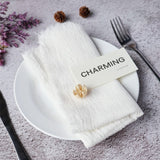 Load image into Gallery viewer, 10pcs Fringed Cotton Cloth Napkins (42x42 cm)