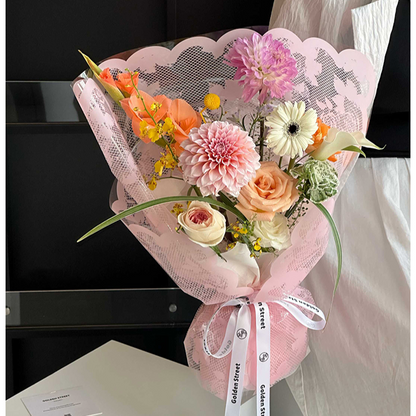 20pcs Rose Lace Cellophane Wrap (57x57cm)