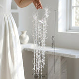 Load image into Gallery viewer, Crystal Waterfall Hoop Wedding Bouquet