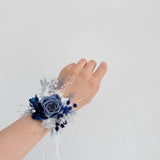 Load image into Gallery viewer, Preserved Blue Rose Wedding Boutonniere &amp; Corsage