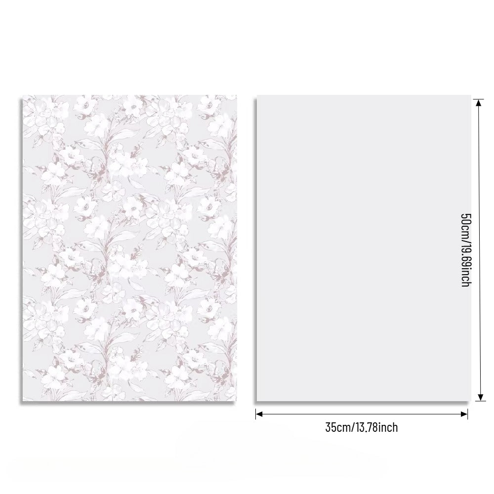 Lot de 20 feuilles de papier d'emballage pour bouquet motif cerisiers en fleurs (35,5 cm x 50,8 cm)