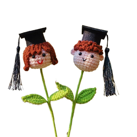 Finished Cotton Yarn Crocheted Graduation Gift
