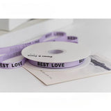 Load image into Gallery viewer, BEST LOVE Grosgrain Ribbon (1cmx24Yd)