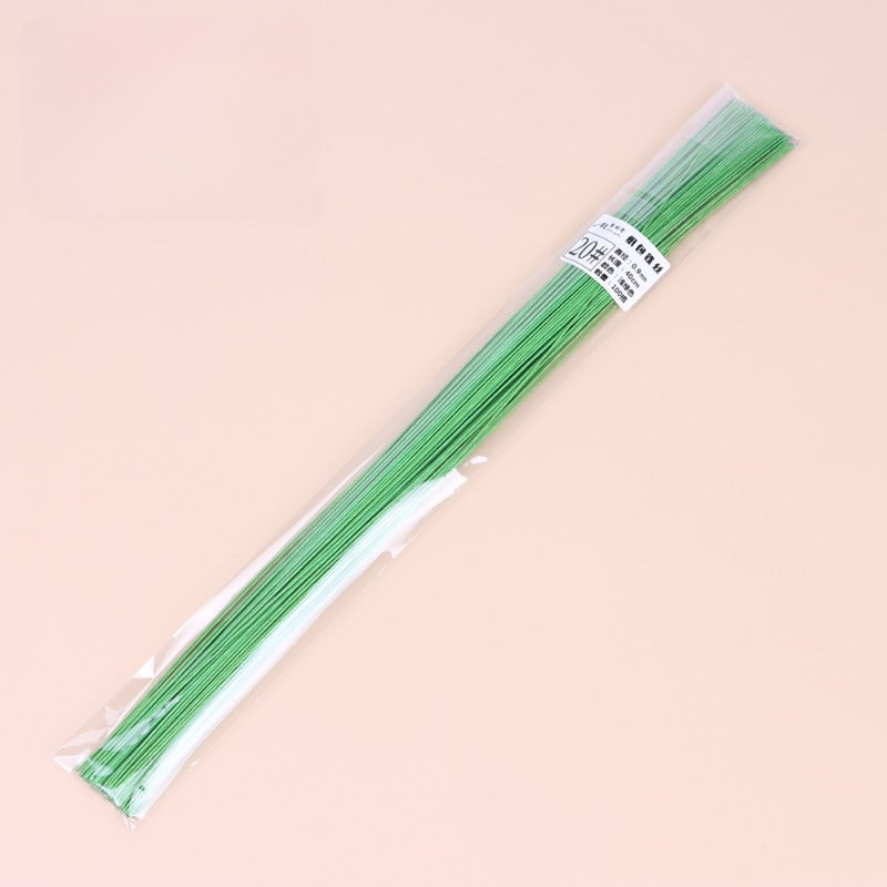 Light Green Floral Wire for Crafts Pack 100