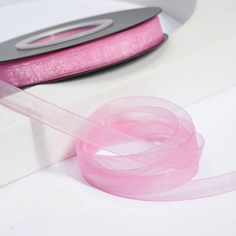 Solid Color Sheer Organza Ribbon (10mmx50Yd)