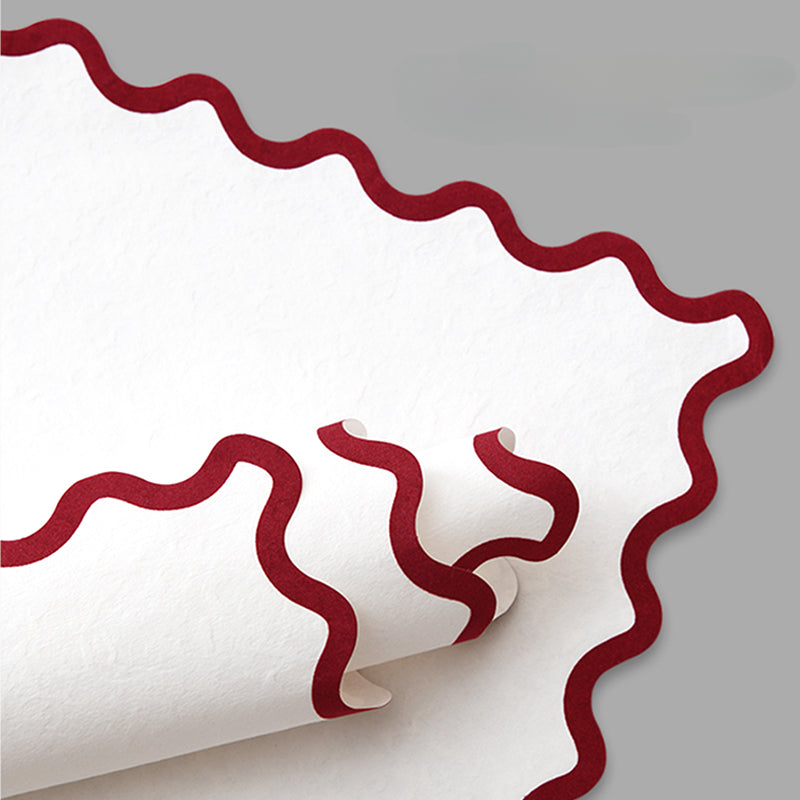 20pcs Velvet Edged Floral Wrap Paper (53x42cm)