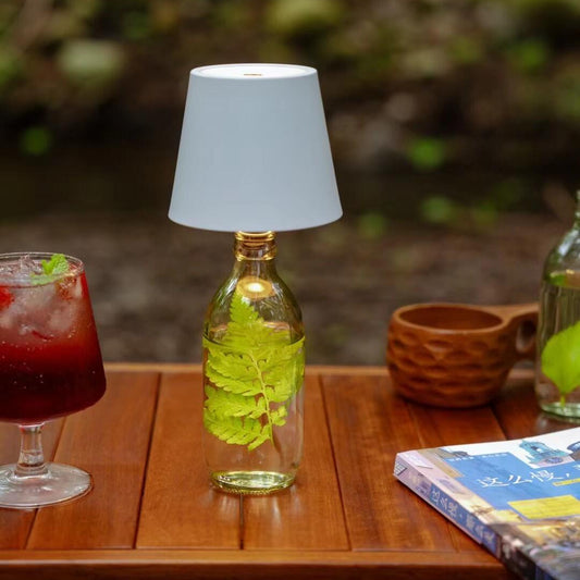 Lampe de bouteille de vin LED sans fil