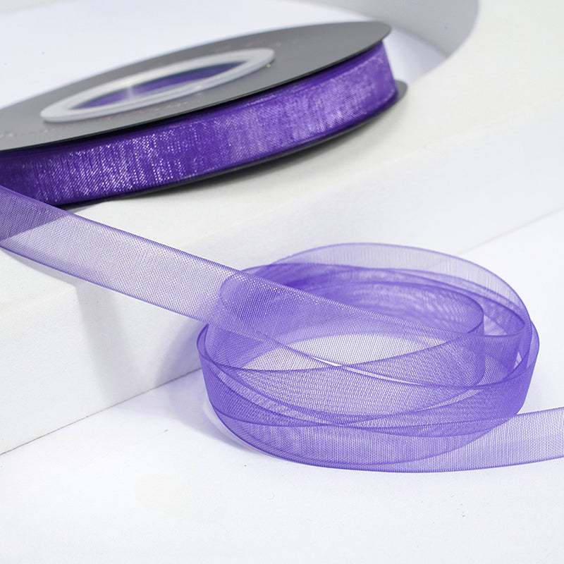 Solid Color Sheer Organza Ribbon (10mmx50Yd)