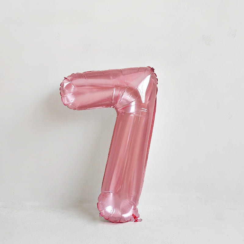 Ballon en aluminium chiffre en cristal rose de 32 pouces