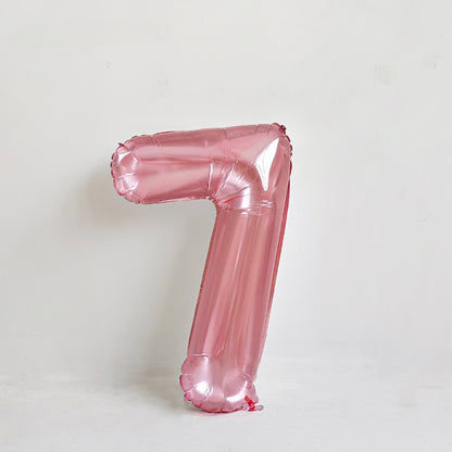 Ballon en aluminium chiffre en cristal rose de 32 pouces