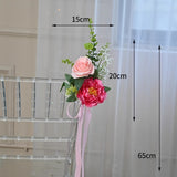 Load image into Gallery viewer, Artificial Rose &amp; Poney Chair Back Flowers