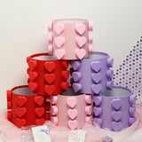 Load image into Gallery viewer, 3D Hearts Round Bouquet Arrangement Box