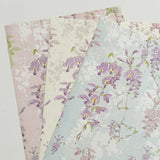 Load image into Gallery viewer, 10pcs Wisteria Floral Bouquet Wrap Paper (38x50cm)