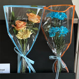 Load image into Gallery viewer, Colorful Border Clear Bouquet Sleeves Pack 30