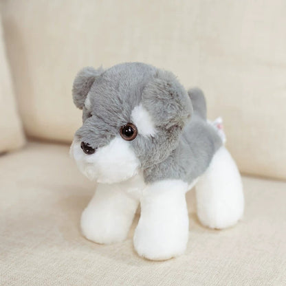 7" Cuddly Stuffed Schnauzer Plush Toy