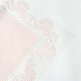 Load image into Gallery viewer, Cellophane Wrap with Floral Lace Border Pack 20 (57x57cm)