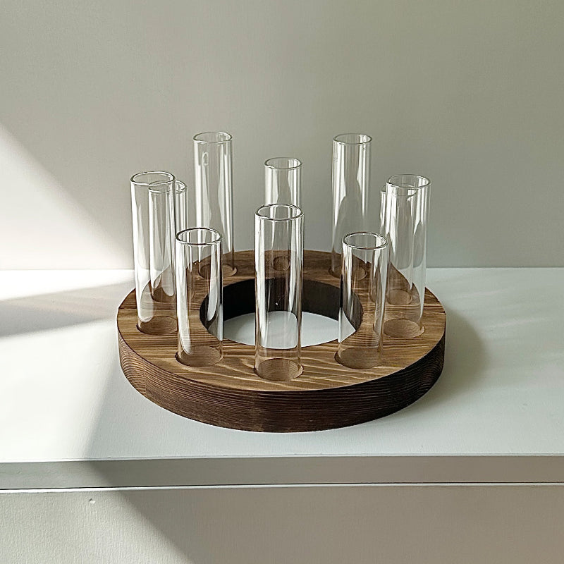 Flexible Wooden Test Tube Vase