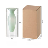 Load image into Gallery viewer, Modern Double-Walled Glass Funnel Vase