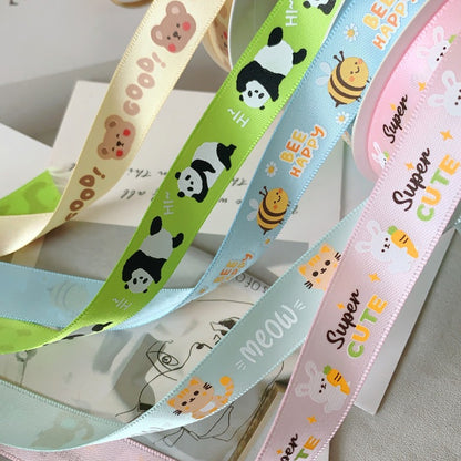 Cartoon Animal Gift Ribbon (1.8cmx20Yd)