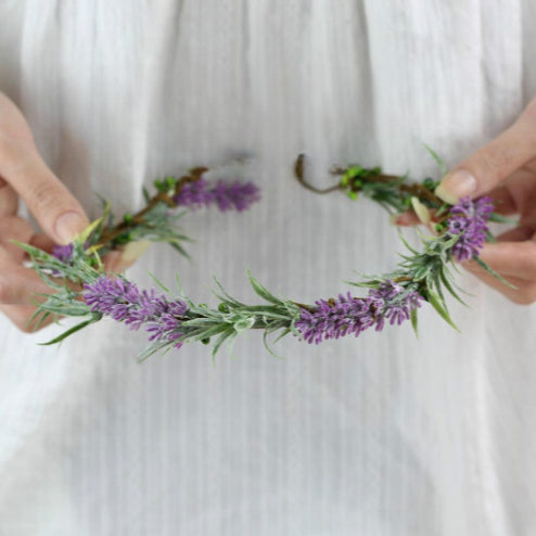 Lavender Bridal Flower Crown