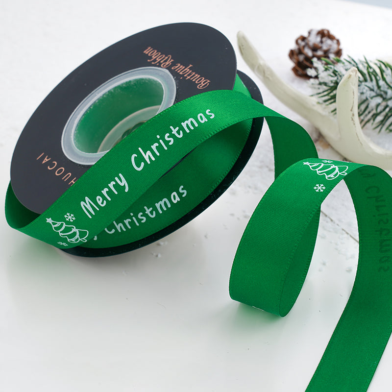 24 Yards Christmas Satin Ribbon for Crafts
