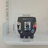Load image into Gallery viewer, Whimsical Hand-Painted Footed Ceramic Planter