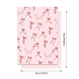 Load image into Gallery viewer, 20pcs Vintage Bow Print Floral Wrap Paper (35x50cm)
