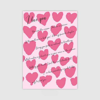20pcs Love Letter Flower Wrap Paper (35x50cm)