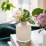 Load image into Gallery viewer, Minimalist White Frosted Glass Bud Vase