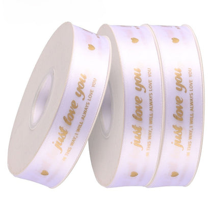 JUST LOVE YOU Satin Ribbon (2.5cmx40Yd)