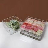 Load image into Gallery viewer, Transparent Square Acrylic Flower Box