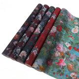 Load image into Gallery viewer, Floral Printed Non-woven Fabric Roll (48cmx5Yd)