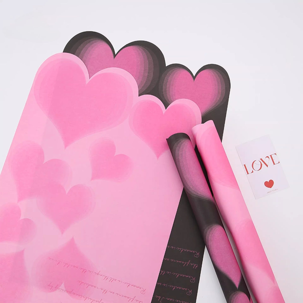 20 feuilles de papier pour bouquet « Cœur battant » (36x52 cm)