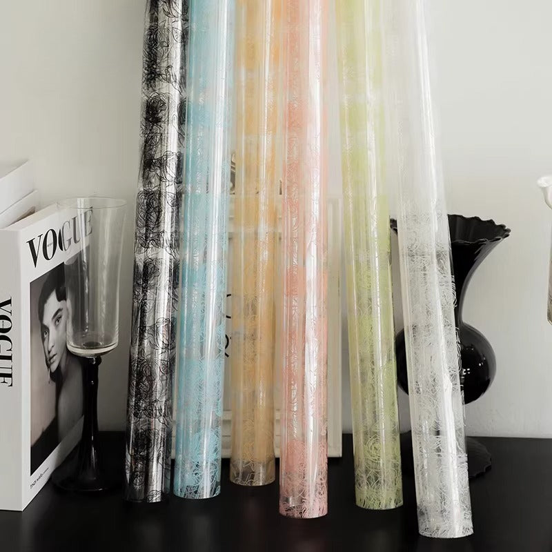 20pcs Rose Print Cellophane Wrap (57x57cm)