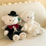 Load image into Gallery viewer, Wedding Teddy Bear Plush Couple 30cm