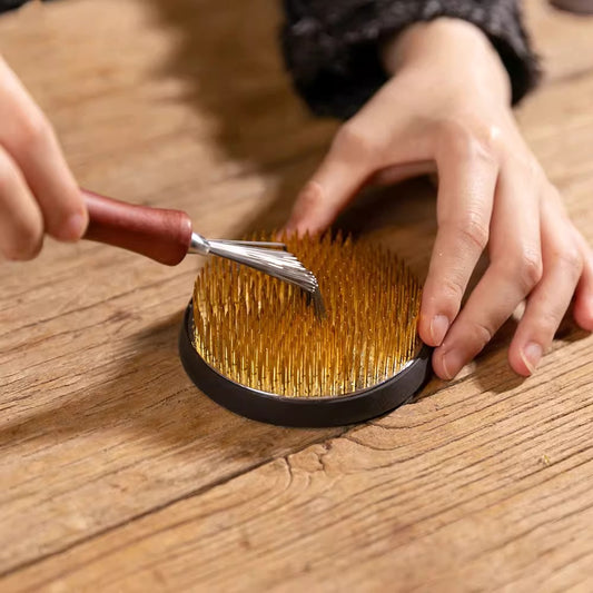 Kenzan Flower Frog Cleaning Rake