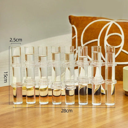 Flexible Hinged Glass Test Tube Vase