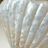 Load image into Gallery viewer, Textured Sea Shell Glass Flower Vase