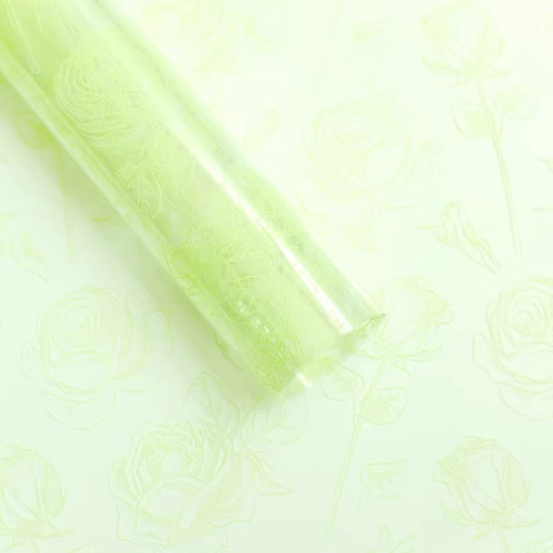 20pcs Rose Print Cellophane Wrap (57x57cm)